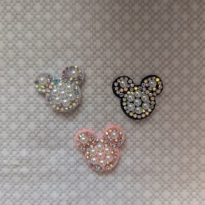 Dekoratyvinė aplikacija su perlais ir kristalais (3.5 cm)