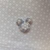 Dekoratyvinė aplikacija su perlais ir kristalais (3.5 cm)