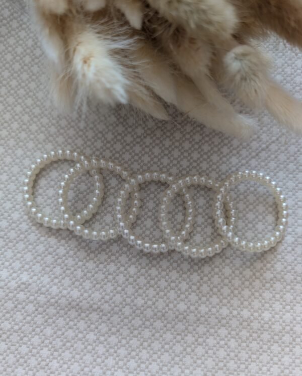 Perlų dekoratyvinis žiedas (3.5 cm)