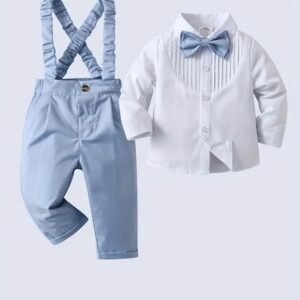 Elegantiškas berniuko komplektas su petnešomis