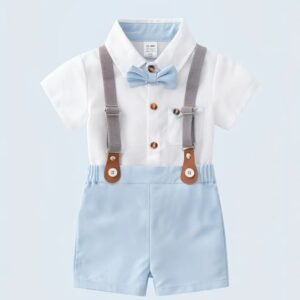 Berniuko šventinis komplektas su petnešomis