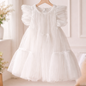 Pūsta tiulinė suknelė mergaitei