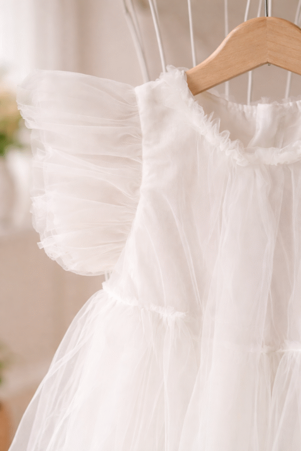 Pūsta tiulinė suknelė mergaitei