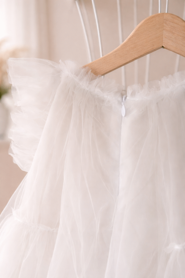 Pūsta tiulinė suknelė mergaitei