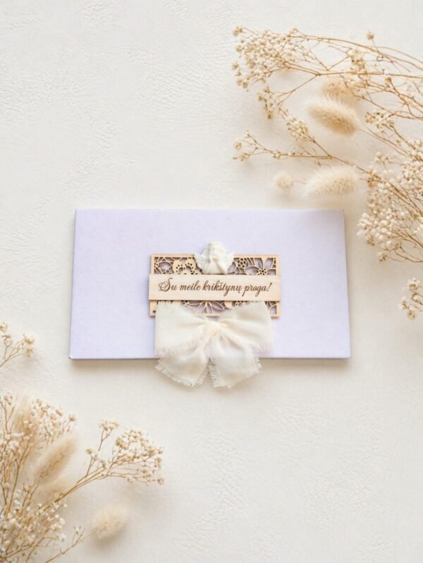 Rankų darbo aksominis vokelis pinigams