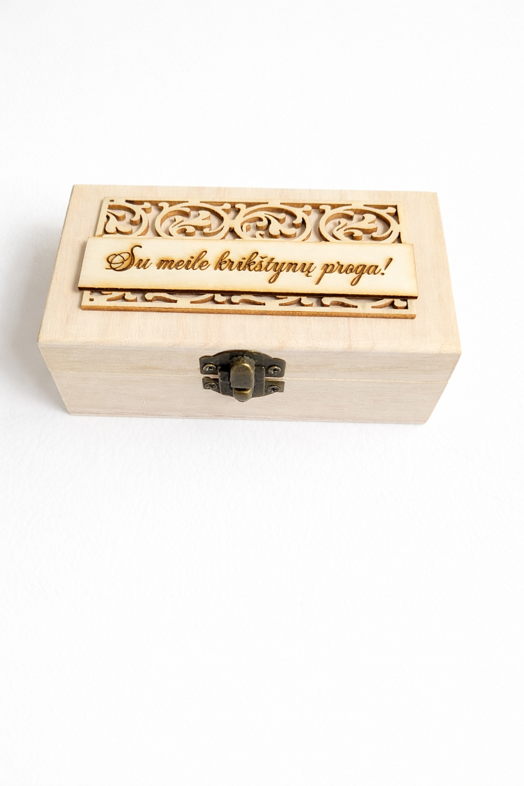 Medinė pinigų dėžutė