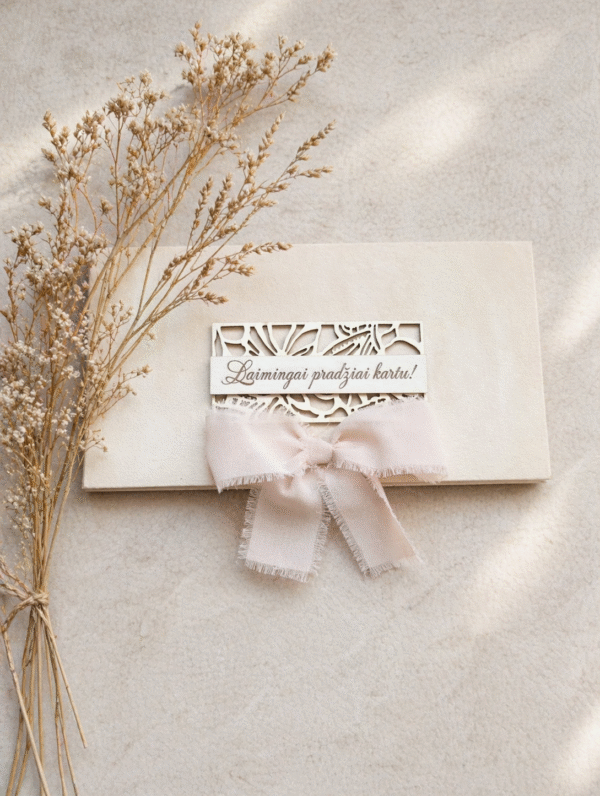 Aksominis rankų darbo vokelis pinigams