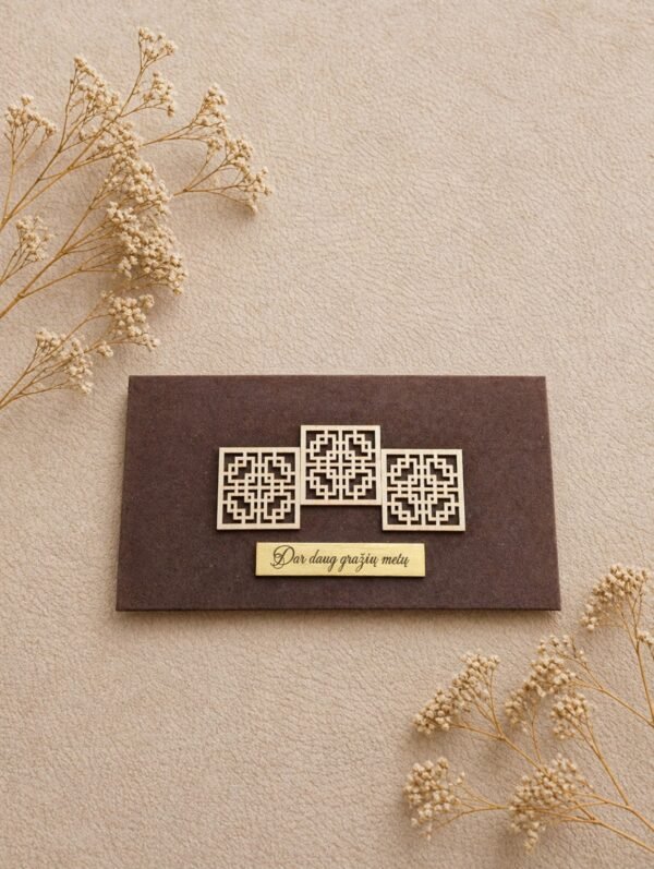 Rankų darbo aksominis vokelis pinigams