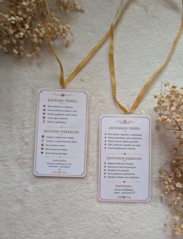 Jaunojo ir jaunosios pažymėjimai