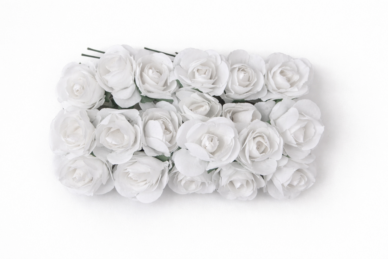 Dekoratyvinės įvairių spalvų popierinės rožytės