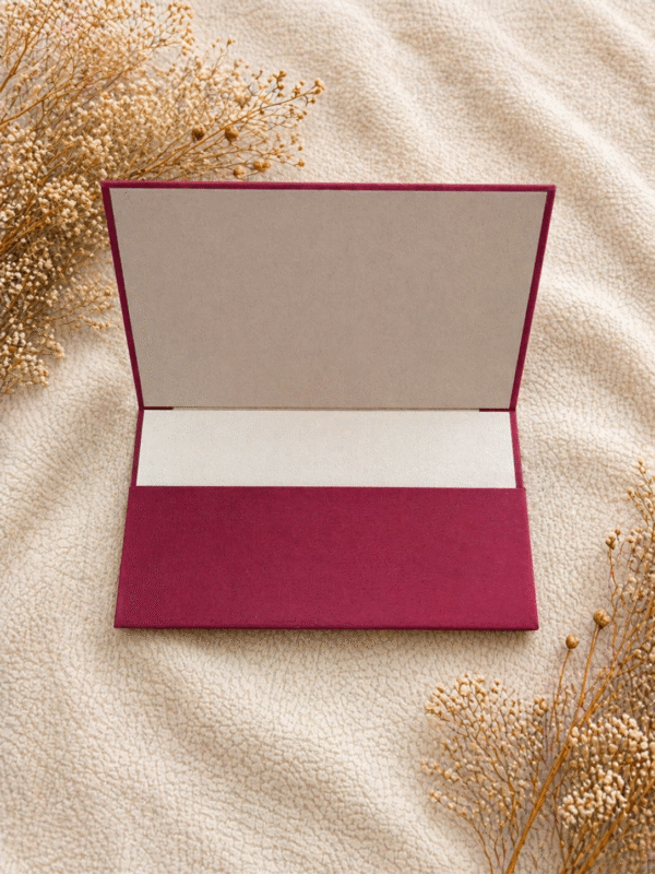 Rankų darbo aksominis vokelis pinigams