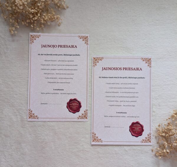 Pilnas vestuvių žaidimų ir diplomų rinkinys