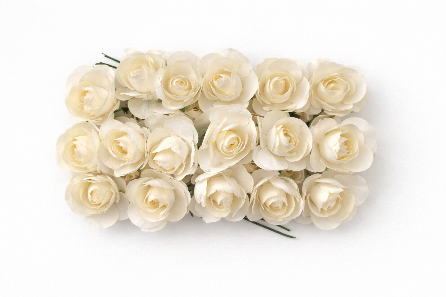 Dekoratyvinės įvairių spalvų popierinės rožytės