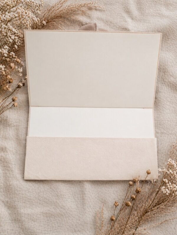 Aksominis rankų darbo vokelis pinigams