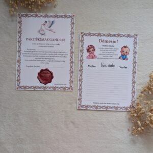 Pareiškimas gandrui jauniesiems