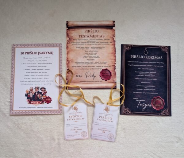 Pilnas vestuvių žaidimų ir diplomų rinkinys