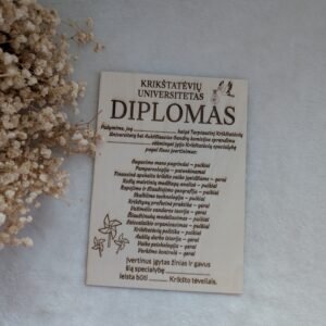 Medinis Krikštatėvių diplomas