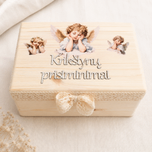 Krikštynų prisiminimų dėžutė