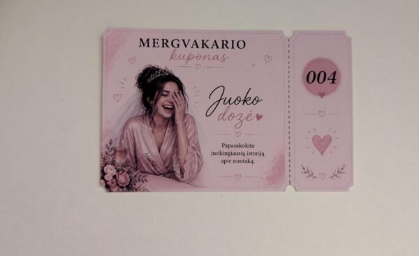 Linksmi mergvakario žaidimų kuponai