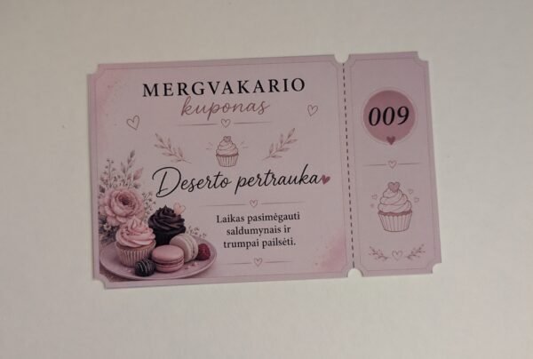 Linksmi mergvakario žaidimų kuponai