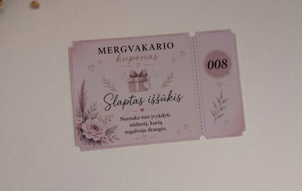 Linksmi mergvakario žaidimų kuponai